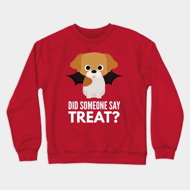 Pekingese Halloween Trick or Treat Crewneck Sweatshirt by DoggyStyles